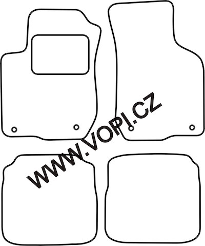 Textil-Autoteppiche Audi A3 1997 - 2003 Royalfit (205)